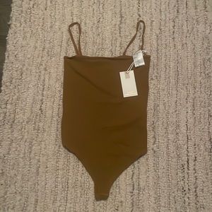 Good American Skinny Strap Bodysuit NWT